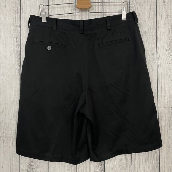 Nike Golf Men's W34 Black Flat Front Bermuda Dri-Fit Golf Shorts - Picture 9 of 9